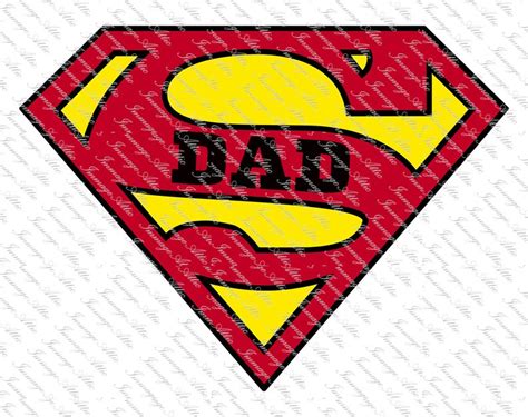 Superman Dad Fathers Day Digital Image Instant Download Etsy