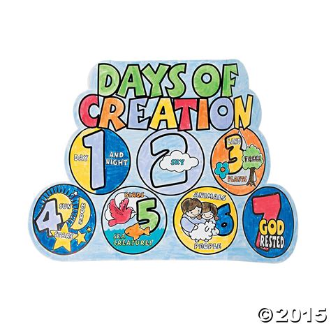 Tell the story of creation in this no sew quiet book for toddlers. Oriental Trading | Days of creation, Bible crafts ...