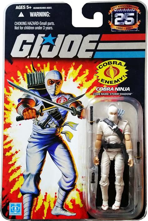 Gi Joe 25th Anniversary Action Figure Storm Shadow Cobra Ninja