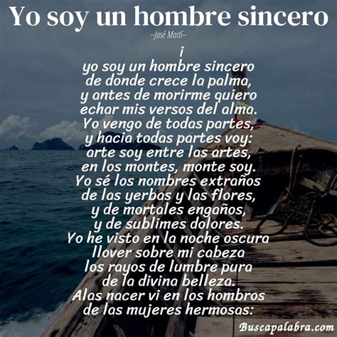 Poema Yo Soy Un Hombre Sincero De José Martí Análisis Del Poema