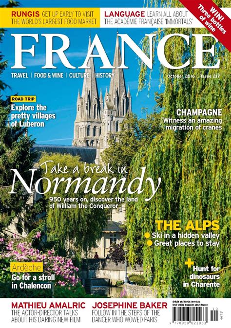France Magazines October 2016 Cover An Exciting Issue With Normandy