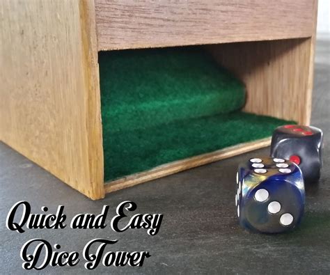 Quick And Easy Dice Tower 7 Steps With Pictures Instructables