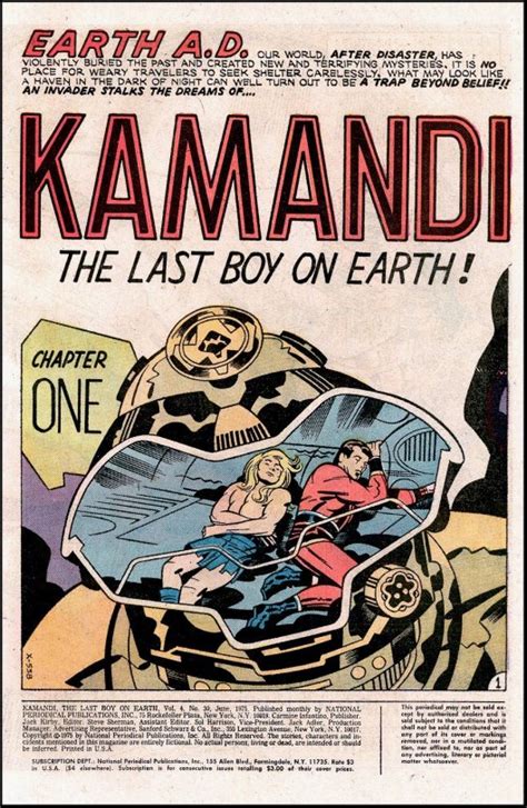 Gallery Of Kamandi Splash Pages By Jack Kirby Mars Will Send No More