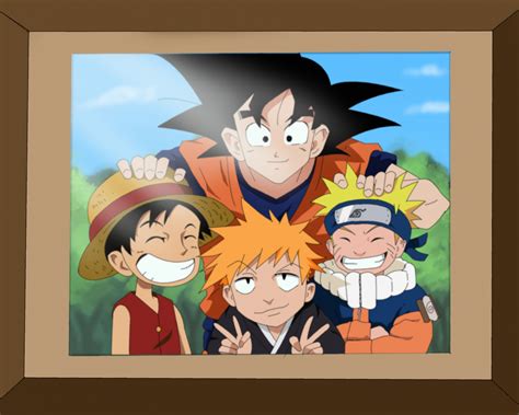 Wallpaper Naruto And Luffy Hachiman Wallpaper