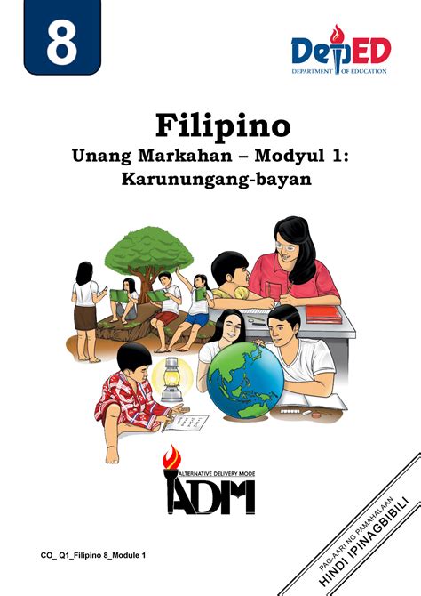 Filipino Q Mod Karunungang Bayan Module For Sec Studs Bachelor Of Secondary Education