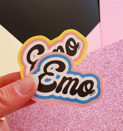 Emo Sticker Ts For Emo Elder Emo Alternative Stickers Etsy
