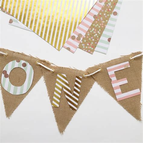 Ribbon Garland + High Chair Banner Tutorial - My Plot of Sunshine