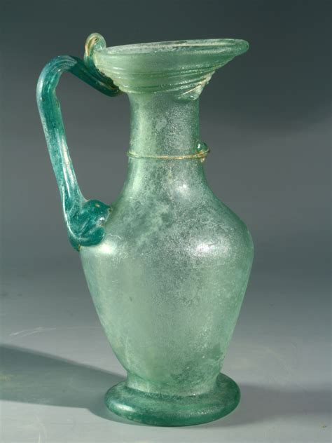Alexander Ancient Art A Roman Glass Juglet With Trailing