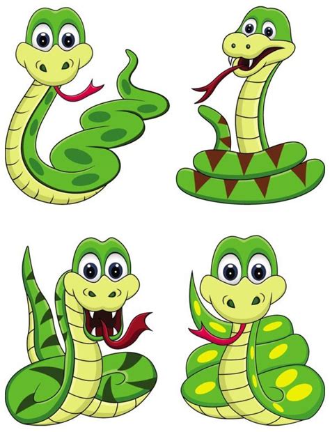 Cute Cartoon Snake 01 Free Vector Download Freeimages