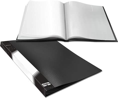 Presentation Book 40 Clear Pockets Sleeves Protectors Art Portfolio