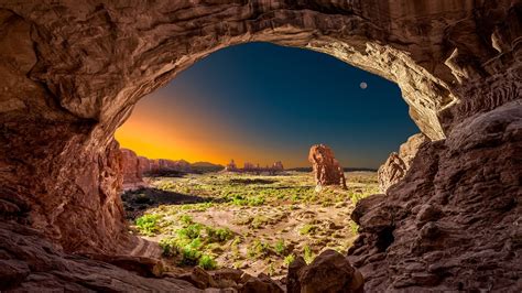 Sandstone Arch Arches National Park Utah Uhd 4k