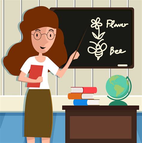 Teacher Vector Graphics Education Clip Art Cartoon Teacher Clipart Images