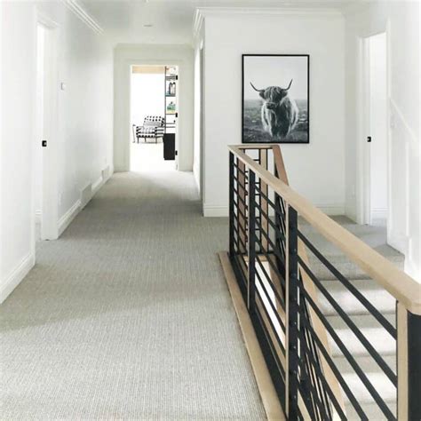 Gray Carpeted Hallway With Recessed Lighting Soul And Lane