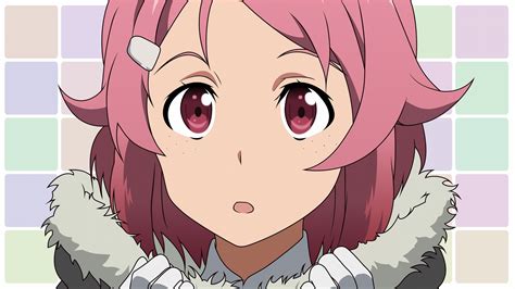 Pink Hair Short Hair Pink Eyes Anime Girls Sword Art