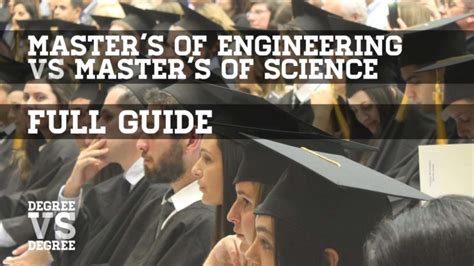 Master Of Engineering Vs Master Of Science 2024 Degree Vs Degree