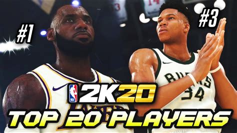 Nba 2k20 Official Ratings Top 20 Players In Nba 2k20 Youtube