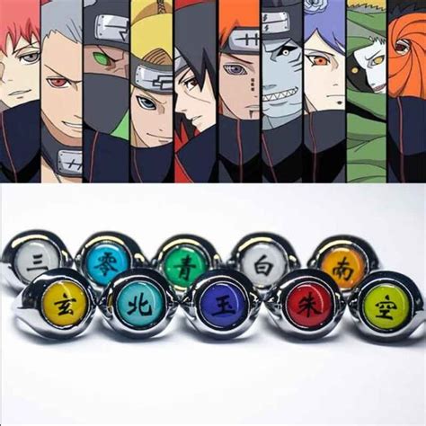 Buy Naruto Akatsuki Members And Sharingan Rings 17 Styles Rings