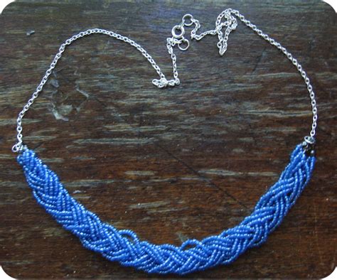 Diy Braided Bead Necklace Neon Rattail