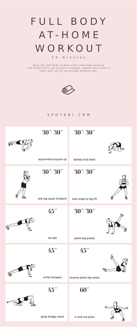 20 Minute Full Body At Home Workout