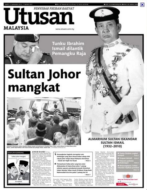 Meranggas merapuh, berganti dan luruh bayang yang berserah t'rang di ujung sana. Kesultanan Johor: PATAH TUMBUH, HILANG BERGANTI