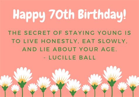 Happy 70th Birthday Quote Ball Happy 70 Birthday 70th Birthday Card