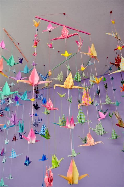 11simple Hanging Origami Cranes 2plus7