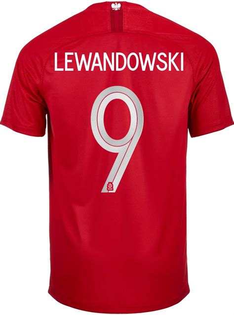 2018 19 Nike Robert Lewandowski Poland Away Jersey Soccerpro