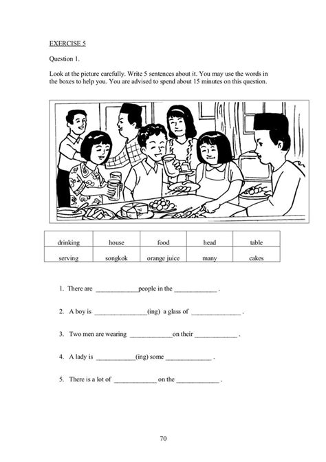 The following page contains links to different english exercises. Upsr english paper 2 - section 1 - worksheets for weaker ...