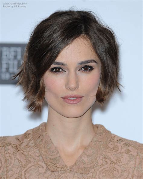 Keira Knightley With Curled Short Hair