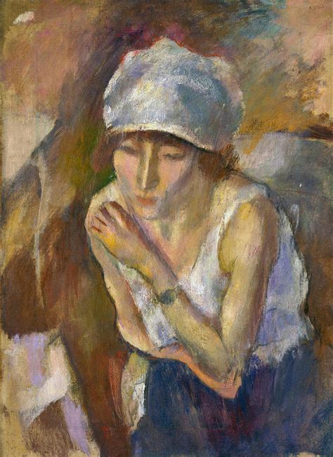 Hermine In A White Turban Painting By Jules Pascin Fine Art America