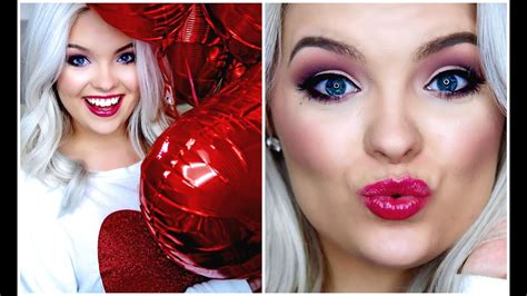 valentine s day makeup tutorial ♡ youtube