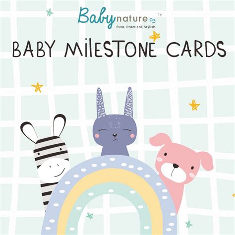 Baby Milestone Cards Designer Edition Babynatureco Gaia Natural