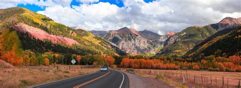 Fall Color Colorado Highway 145 Panorama Stock Photos Free And Royalty