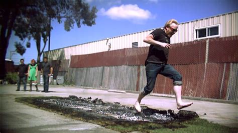 Fired Up For Fire Walking Mythbusters Youtube