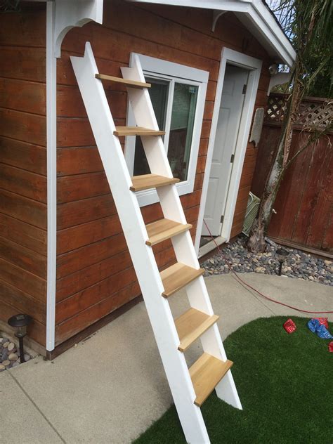 Loft Ladder For A Tiny House Tiny House Loft Loft Ladder Loft