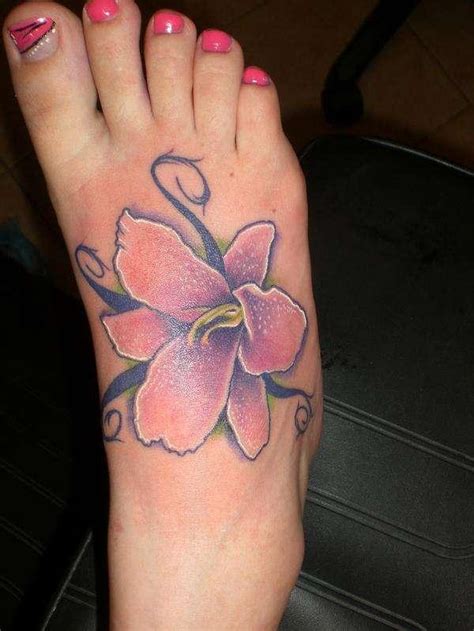 25 Flower Tattoos On Foot You Should Look At Slodive