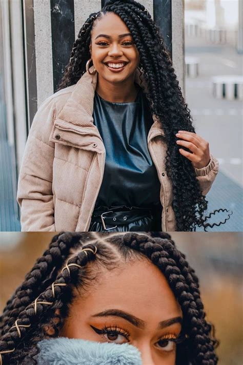 Browse hollywood's best braided hairstyles. Goddess box braids on a Queen @spheremetisse 💕 # ...