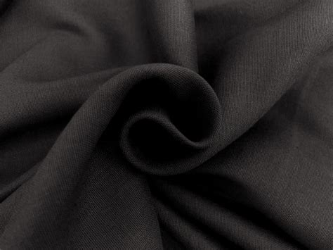 Linen Cotton Lycra Blend In Black Bandj Fabrics