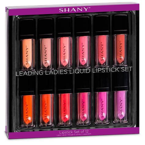 Shany Leading Ladies Liquid Lipstick Set Water Resistant Long