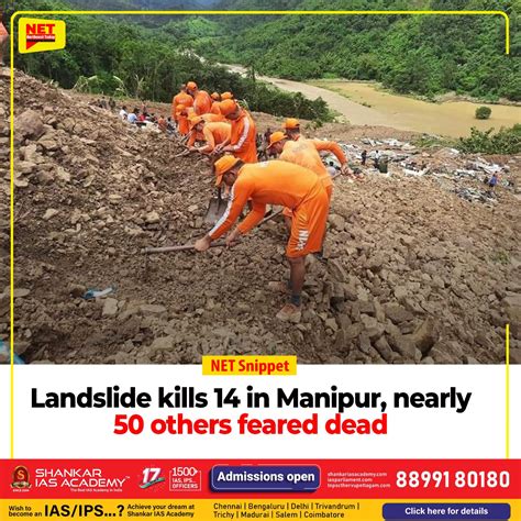 Northeast Today On Twitter Manipur Landslide At Least 14 People