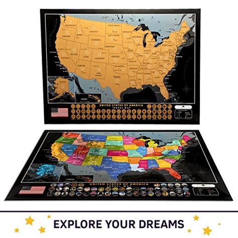 Large Scratch Off Map Of United States All 63 Us National Parks