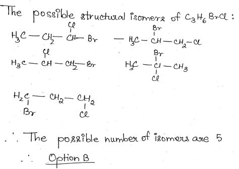 how many structural isomers are possible for molecular formula c3h6brci