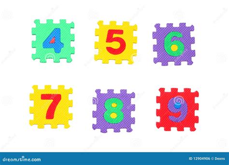 Numbers 4 5 6 7 8 9 Royalty Free Stock Image Image 12904906