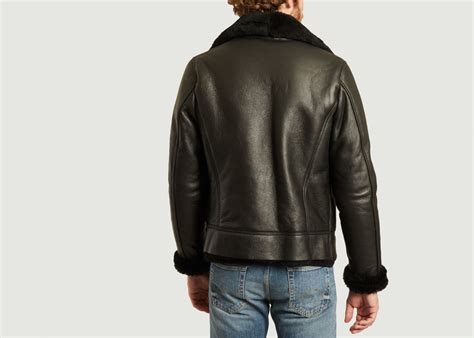 Retrouvez la collection authentique schott homme à la canadienne : Blouson bombardier en cuir et laine LCB100 Noir Schott NYC ...