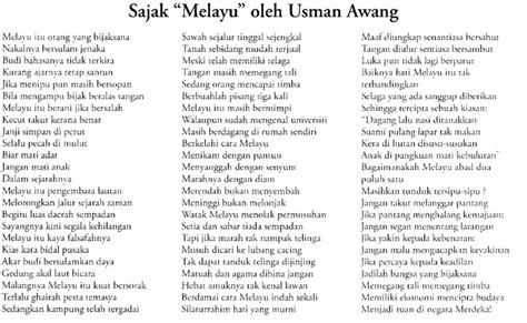 Sajak melayu usman awang mp3 & mp4. MELAYU ISLAM BERAJA: October 2011