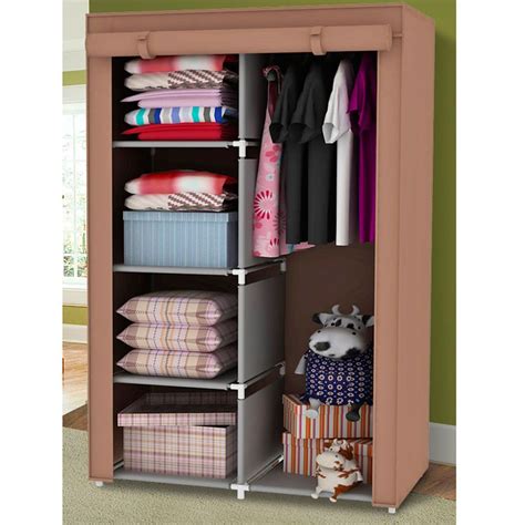 6 or 12 month special financing available. 34" Portable Wardrobe Clothes Storage Bedroom Closet ...