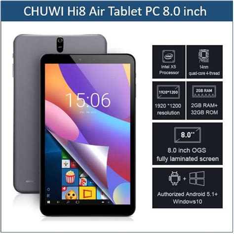 Specs & details xtouch x907 tablet (9.7 inch, 16 gb, wifi, silver). Jual Chuwi Hi8 Air Tablet PC 8.0 inch Windows 10 Android 5.1 Dual OS 32GB di lapak DigiHouse ...