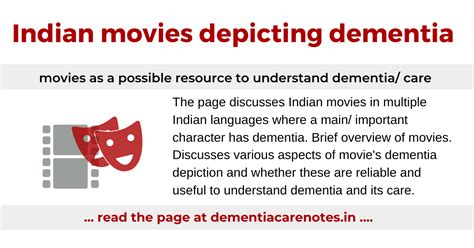 Indian Movies Depicting Dementia Dementia Care Notes