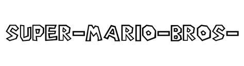 Super Mario Bros Font