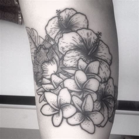 Getting Creative With Tropical Flower Tattoo Black And White To Try